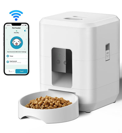 Automatic Pet Feeder Cat Dog Dry Food Dispenser Touch Screen Food Pet Dog Feeder Smart Feeder for Dog and Cat with Camera